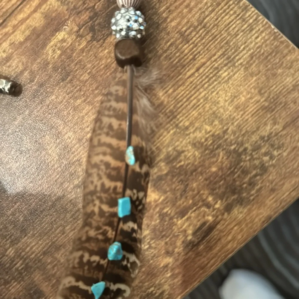 Beautiful hat feathers, decorative feathers, gifts, feathers, rhinestones - Picture 13 of 16